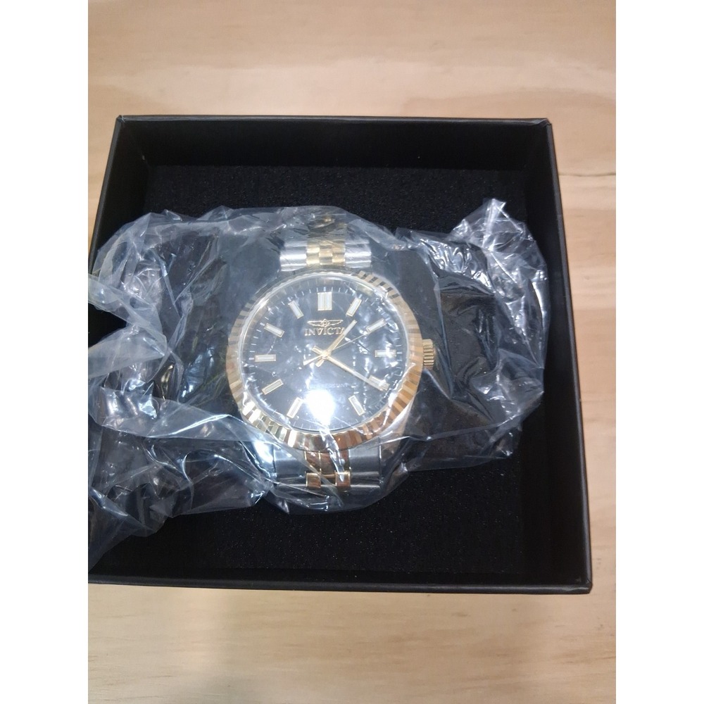 Invicta Men's Watch Specialty Quartz Black Dial Two Tone Steel Bracelet 47483 - Picture 9 of 15